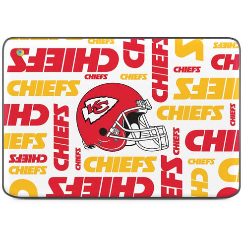NFL Kansas City Chiefs White Blast HP Chromebook Skin