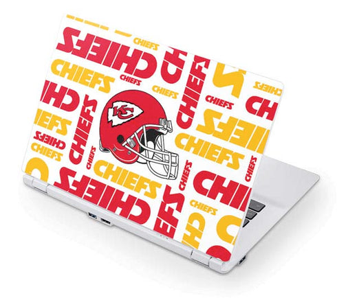 NFL Kansas City Chiefs White Blast Acer Chromebook Skin