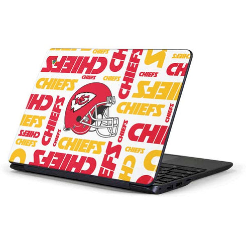 NFL Kansas City Chiefs White Blast Samsung Chromebook Skin