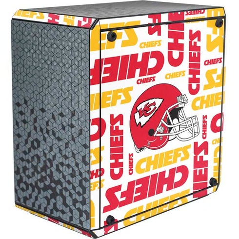 NFL Kansas City Chiefs White Blast Cooler Master MasterBox Q300L Mini Tower Skin