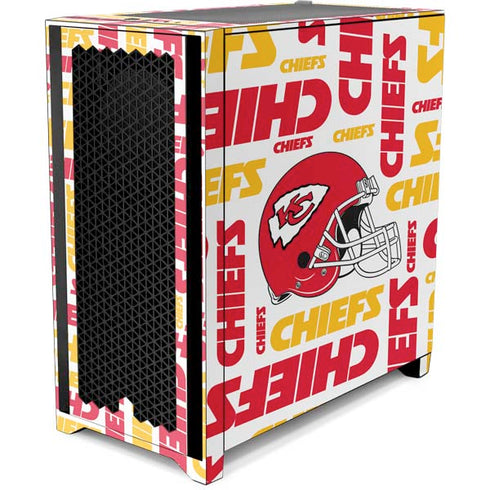 NFL Kansas City Chiefs White Blast Corsair 4000D Tempered Glass Mid-Tower ATX Case Skin