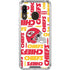 NFL Kansas City Chiefs White Blast Galaxy A30 Clear Case