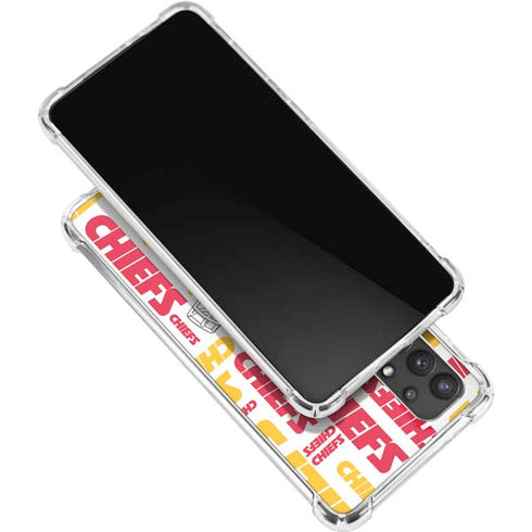 NFL Kansas City Chiefs White Blast Galaxy A32 5G Clear Case