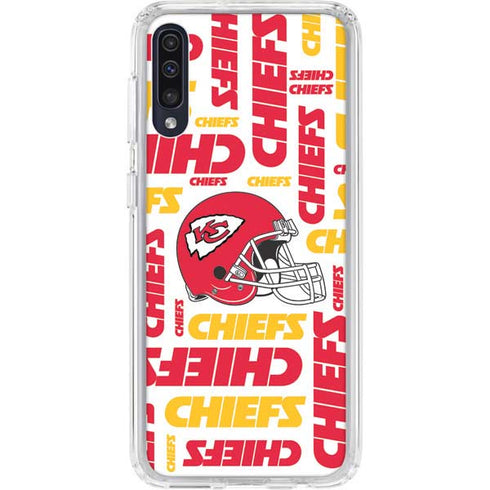 NFL Kansas City Chiefs White Blast Galaxy A50 Clear Case