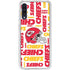 NFL Kansas City Chiefs White Blast Galaxy A50 Clear Case