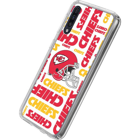 NFL Kansas City Chiefs White Blast Galaxy A50 Clear Case