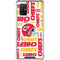 NFL Kansas City Chiefs White Blast Galaxy A71 5G Clear Case