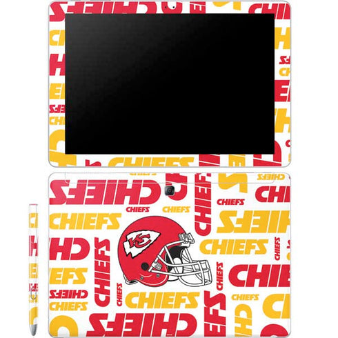 NFL Kansas City Chiefs White Blast Galaxy Book 12in Skin