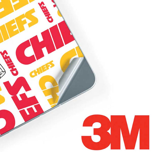 NFL Kansas City Chiefs White Blast Galaxy Book 12in Skin