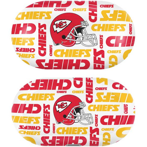 NFL Kansas City Chiefs White Blast Galaxy Buds Plus Skin