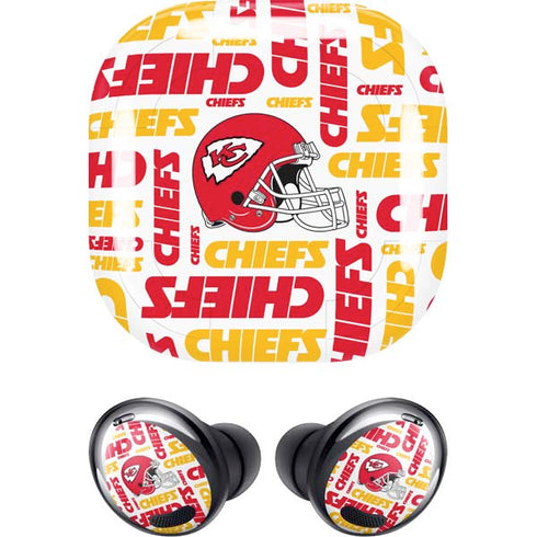 NFL Kansas City Chiefs White Blast Galaxy Buds Pro Skin