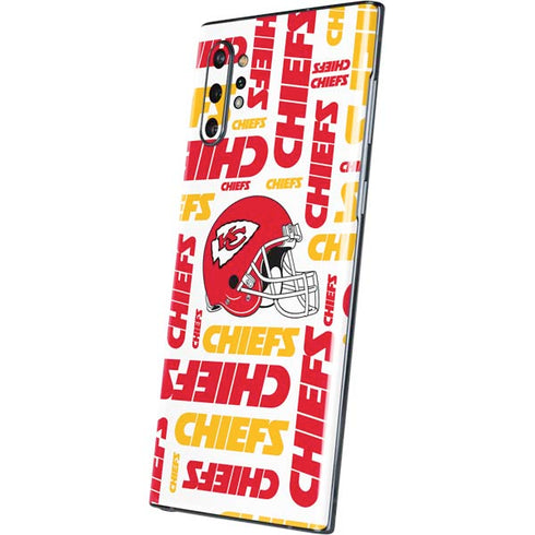 NFL Kansas City Chiefs White Blast Galaxy Note 10 Plus Skin