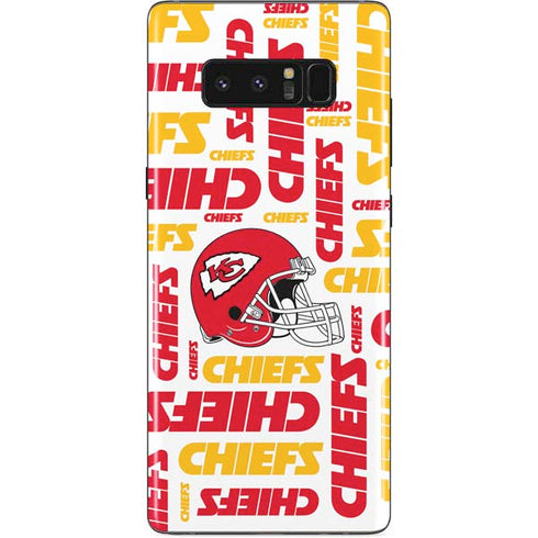 NFL Kansas City Chiefs White Blast Galaxy Note 8 Skin