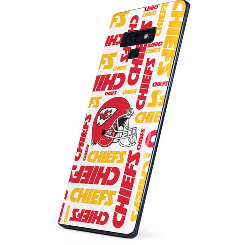 NFL Kansas City Chiefs White Blast Galaxy Note 9 Skin