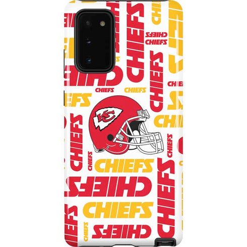NFL Kansas City Chiefs White Blast Galaxy Note20 5G Pro Case