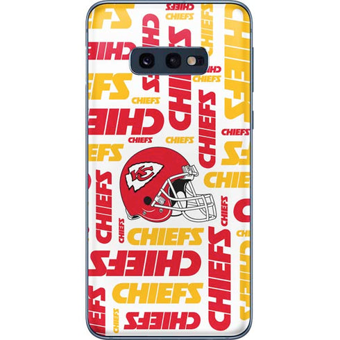 NFL Kansas City Chiefs White Blast Galaxy S10e Skin