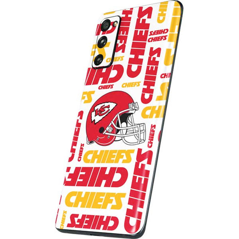 NFL Kansas City Chiefs White Blast Galaxy S20 Fan Edition Skin