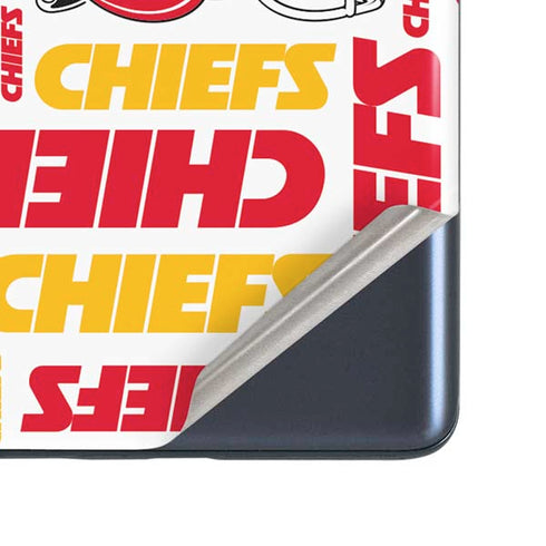 NFL Kansas City Chiefs White Blast Galaxy S20 Fan Edition Skin