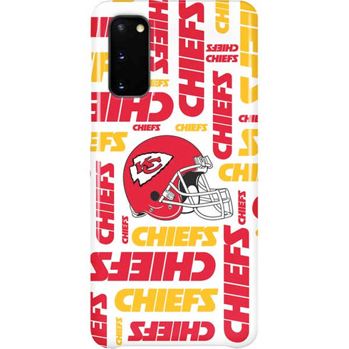 NFL Kansas City Chiefs White Blast Galaxy S20 Lite Case