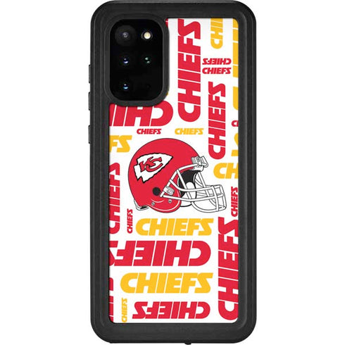NFL Kansas City Chiefs White Blast Galaxy S20 Plus Waterproof Case