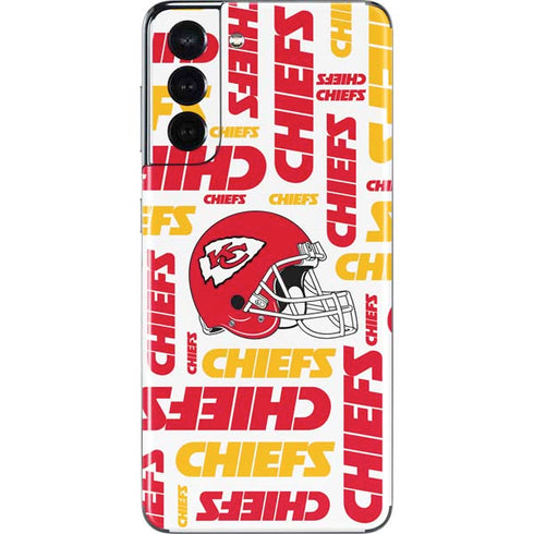 NFL Kansas City Chiefs White Blast Galaxy S21 5G Skin