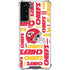 NFL Kansas City Chiefs White Blast Galaxy S22 Plus Clear Case