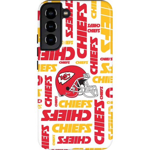 NFL Kansas City Chiefs White Blast Galaxy S22 Plus Pro Case