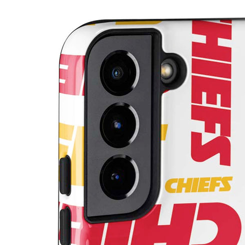 NFL Kansas City Chiefs White Blast Galaxy S22 Plus Pro Case