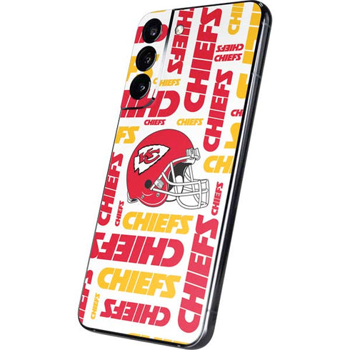 NFL Kansas City Chiefs White Blast Galaxy S22 Plus Skin