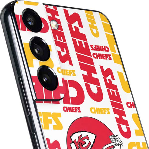 NFL Kansas City Chiefs White Blast Galaxy S22 Plus Skin