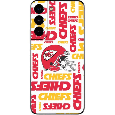 NFL Kansas City Chiefs White Blast Galaxy S22 Skin