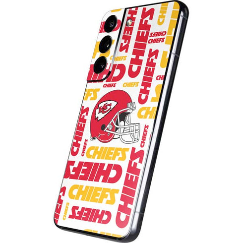 NFL Kansas City Chiefs White Blast Galaxy S22 Skin