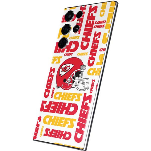 NFL Kansas City Chiefs White Blast Galaxy S22 Ultra Skin