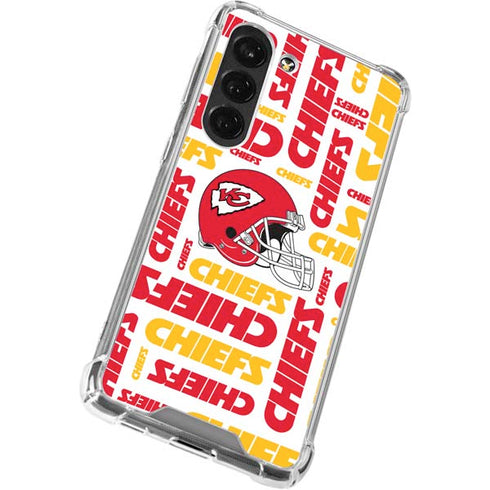 NFL Kansas City Chiefs White Blast Galaxy S23 Clear Case