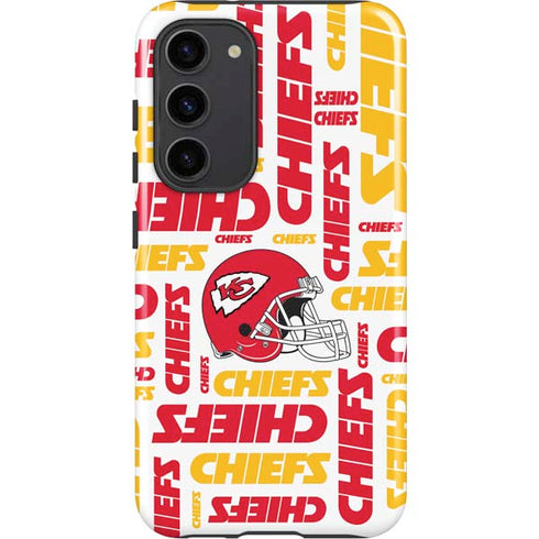 NFL Kansas City Chiefs White Blast Galaxy S23 Plus Pro Case