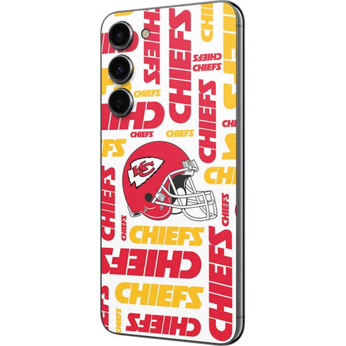 NFL Kansas City Chiefs White Blast Galaxy S23 Plus Skin