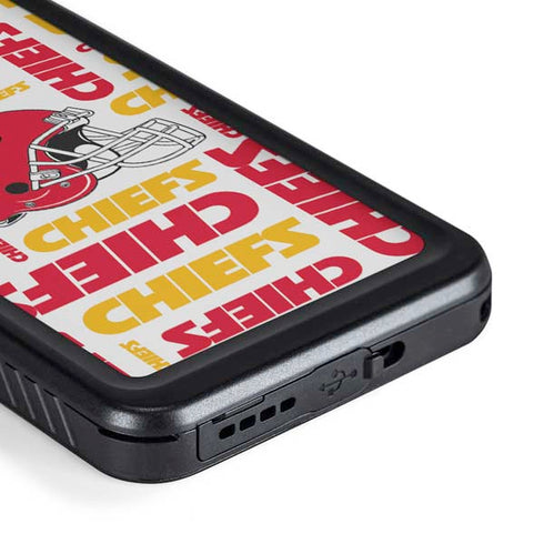 NFL Kansas City Chiefs White Blast Galaxy S23 Plus Waterproof Case