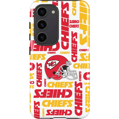 NFL Kansas City Chiefs White Blast Galaxy S23 Pro Case
