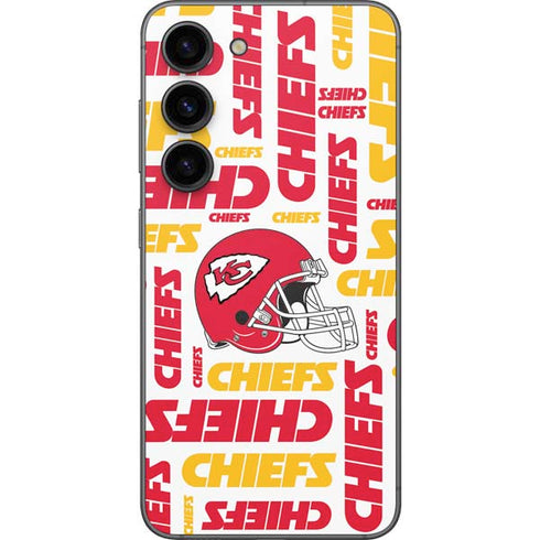 NFL Kansas City Chiefs White Blast Galaxy S23 Skin
