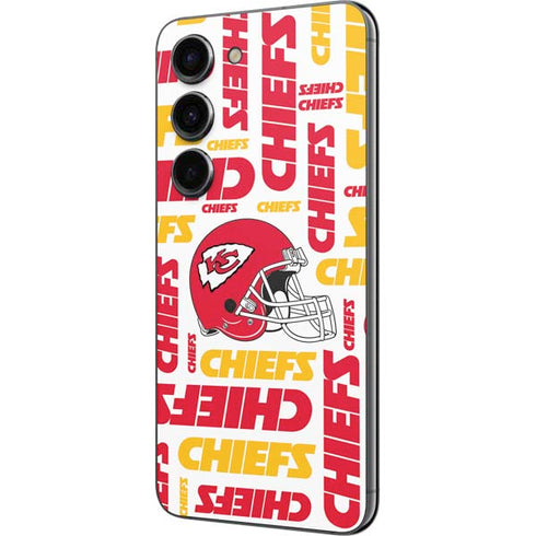 NFL Kansas City Chiefs White Blast Galaxy S23 Skin