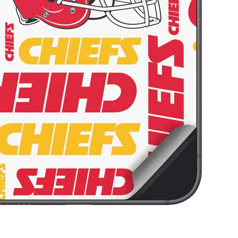 NFL Kansas City Chiefs White Blast Galaxy S23 Skin