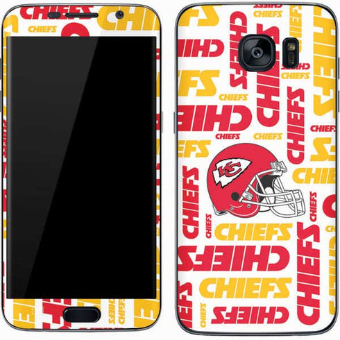NFL Kansas City Chiefs White Blast Galaxy S7 Skin