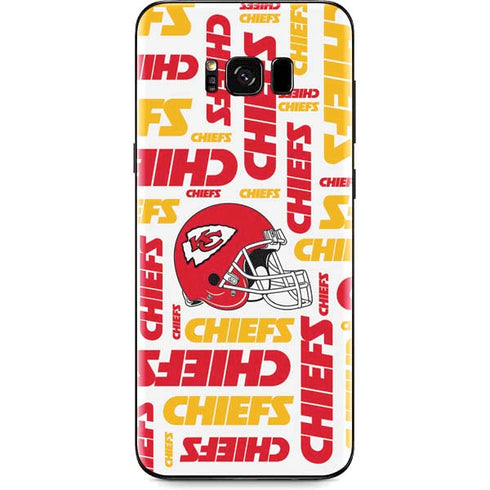 NFL Kansas City Chiefs White Blast Galaxy S8 Skin