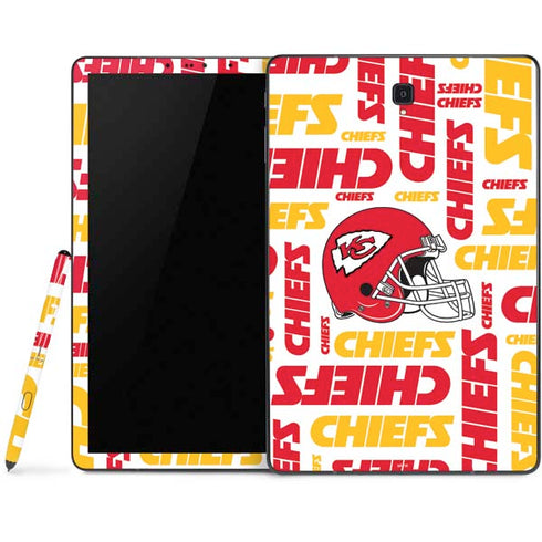NFL Kansas City Chiefs White Blast Samsung Galaxy Tab Skin