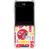 NFL Kansas City Chiefs White Blast Galaxy Z Flip5 5G Clear Case