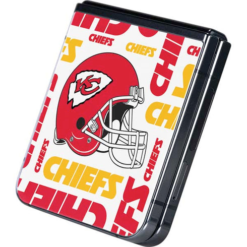 NFL Kansas City Chiefs White Blast Galaxy Z Flip5 5G Skin