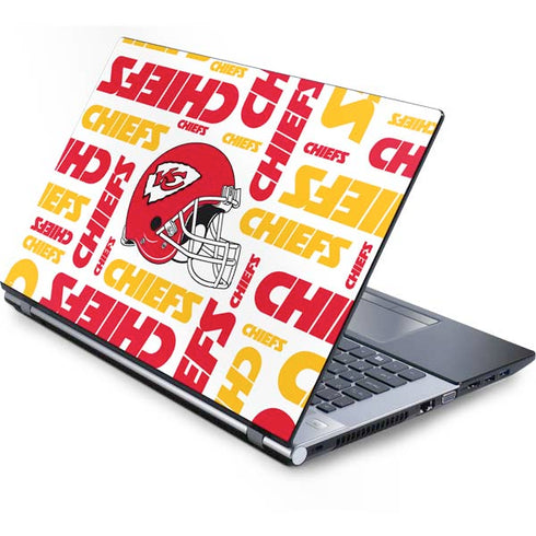 NFL Kansas City Chiefs White Blast Generic Laptop Skin