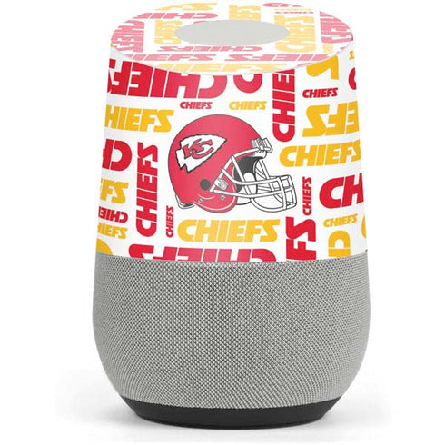 NFL Kansas City Chiefs White Blast Google Home Skin