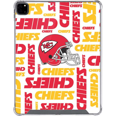 NFL Kansas City Chiefs White Blast iPad Pro 12.9in (2020) Clear Case