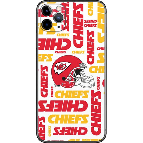 NFL Kansas City Chiefs White Blast iPhone 11 Pro Max Skin